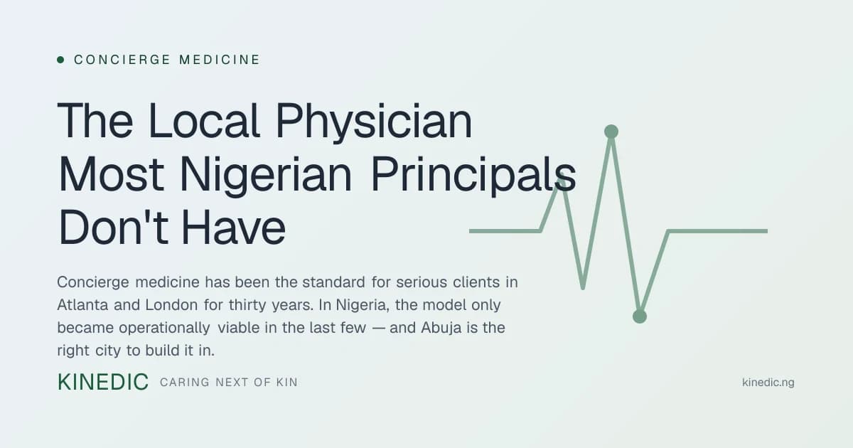 The Local Physician Most Nigerian Principals Don't Have