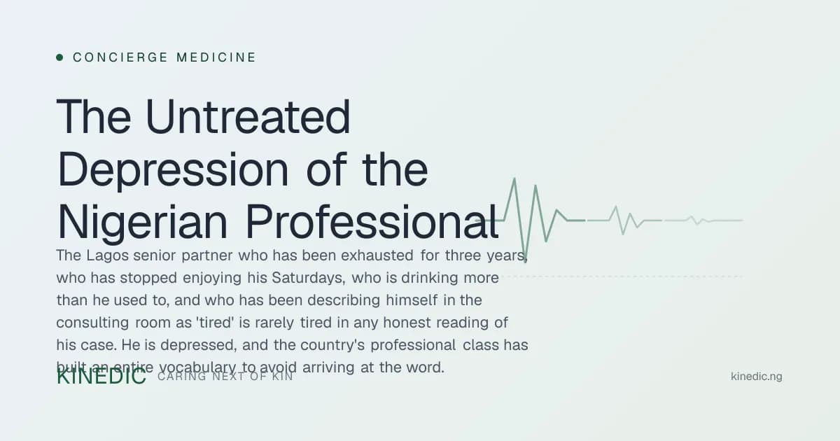 The Untreated Depression of the Nigerian Professional